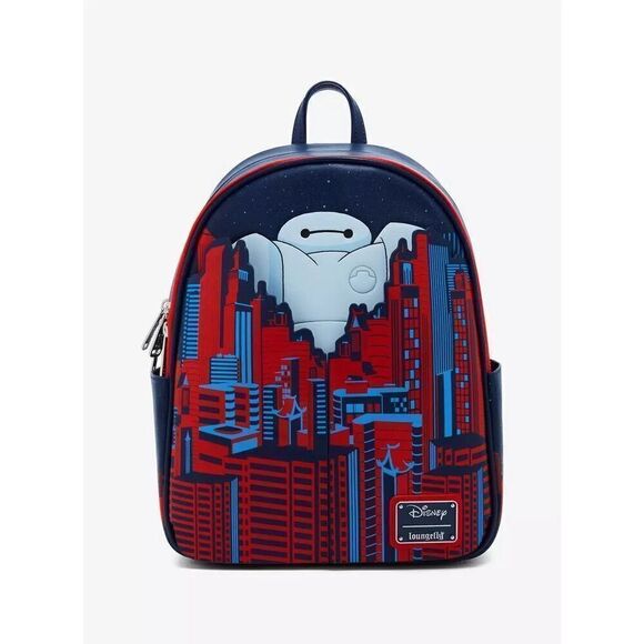 Loungefly Disney Big Hero 6 Baymax City Mini Backpack - Picture 6 of 6